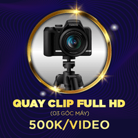 Quay Clip Full HD - 3 góc máy: 500k