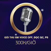 Gói thu âm Voice off, đọc QC, PS: 300k/h